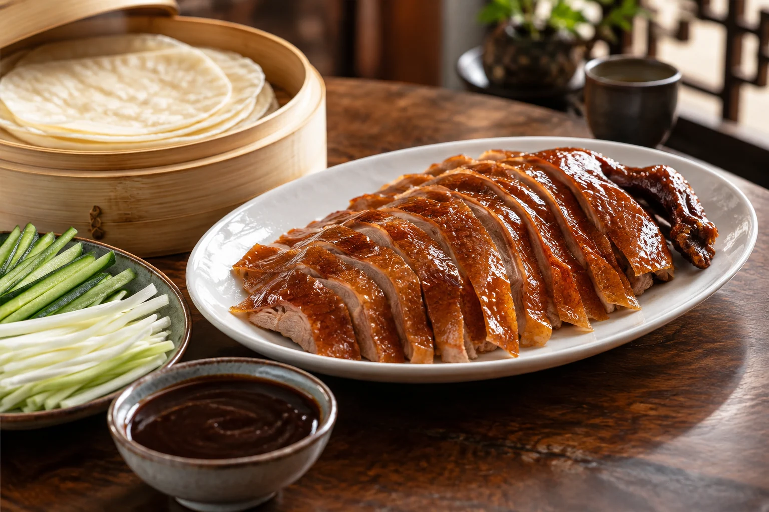 北京烤鸭菜式示意图