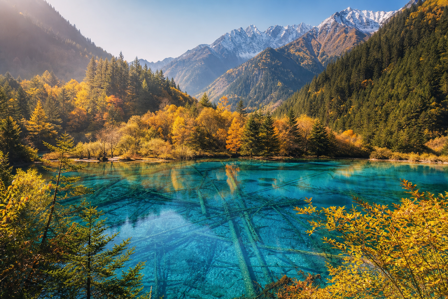 Five Flower Lake Holds a Forest Beneath the Water