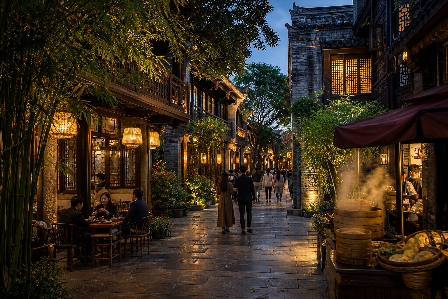 Chengdu Places Historic Lanes Beside Modern City Life