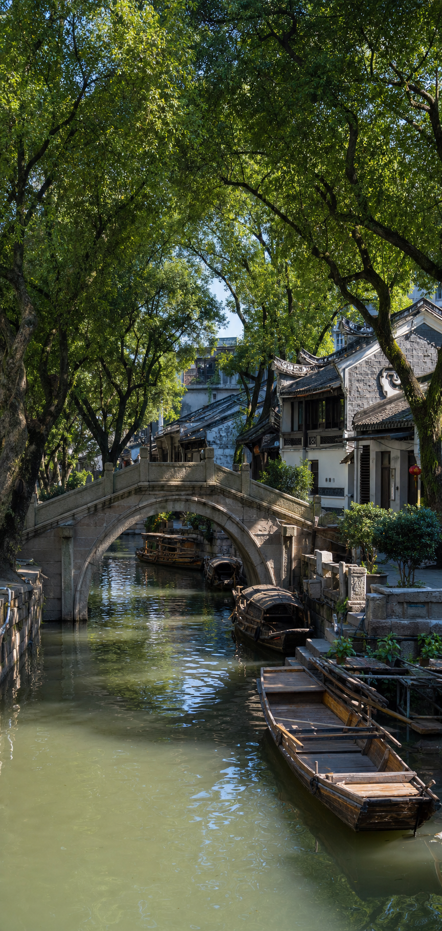 顺德逢简水乡石桥与水道