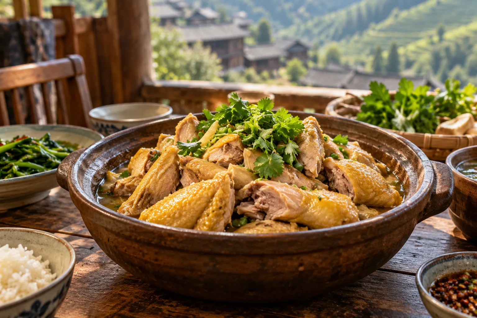 Yaoshan chicken · food illustration