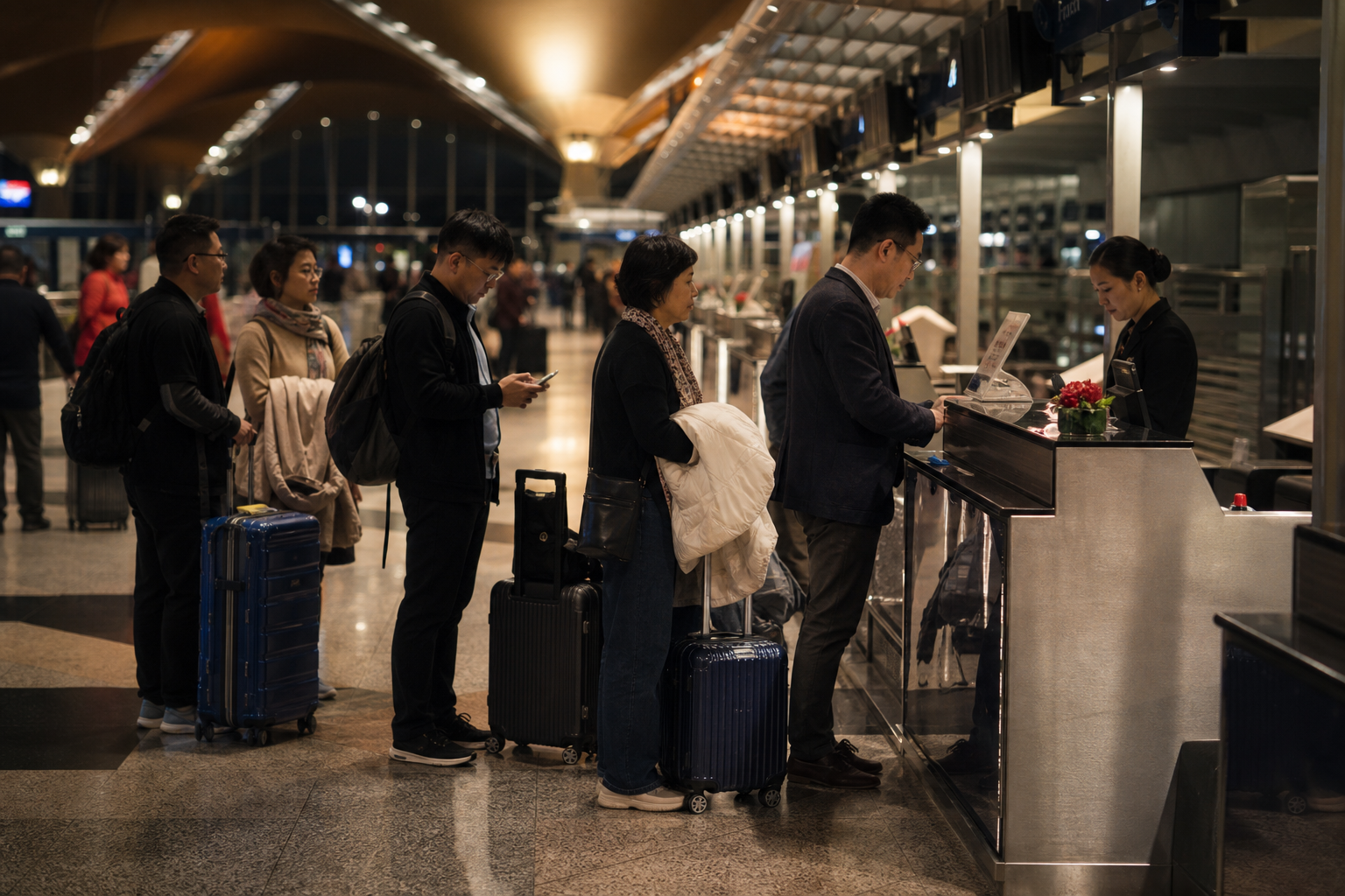 CHECK IN AT KUALA LUMPUR INTERNATIONAL AIRPORT