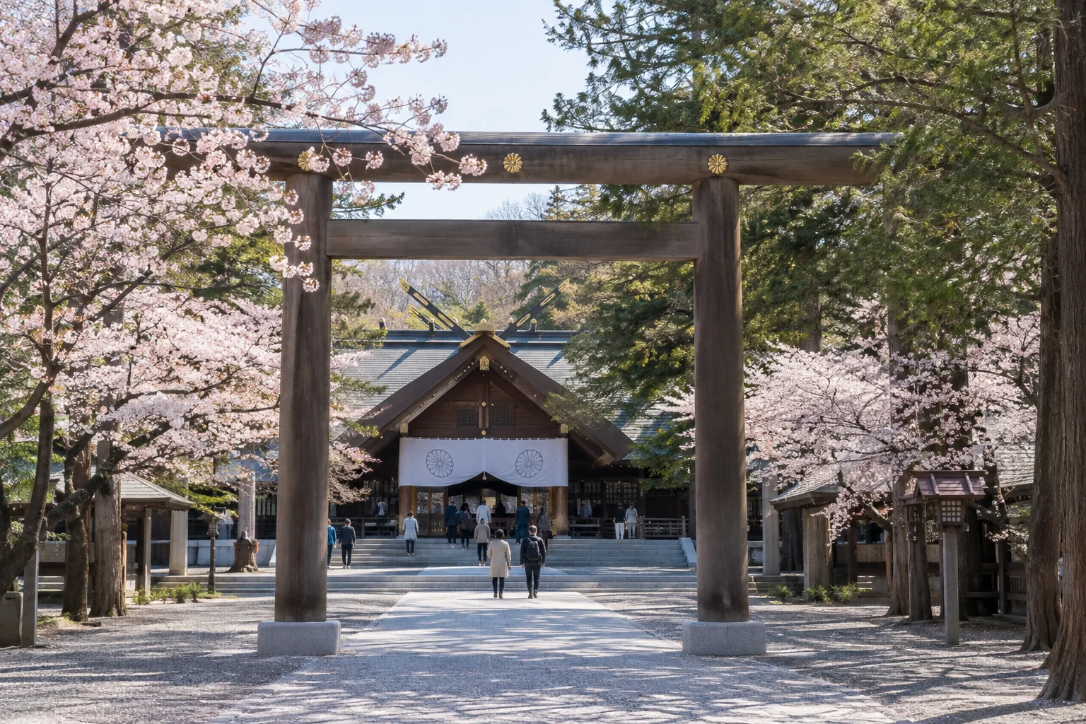 Sapporo in Spring and Hokkaido Shrine