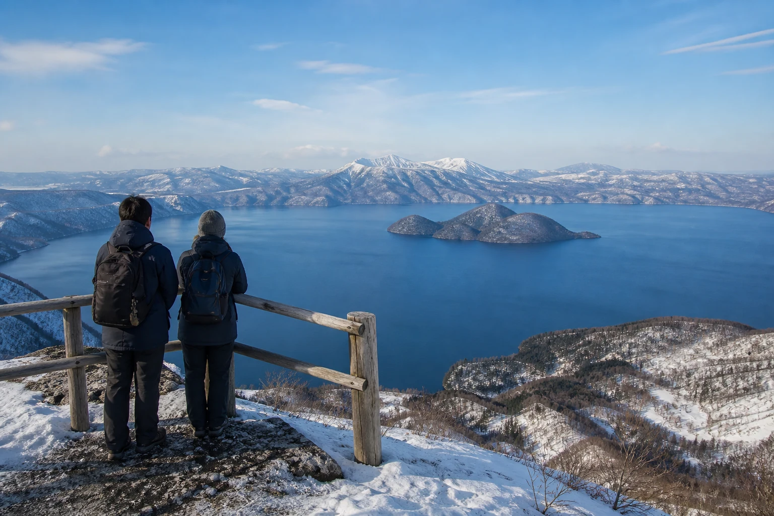 ARRIVE NEW CHITOSE → NOBORIBETSU → LAKE TOYA