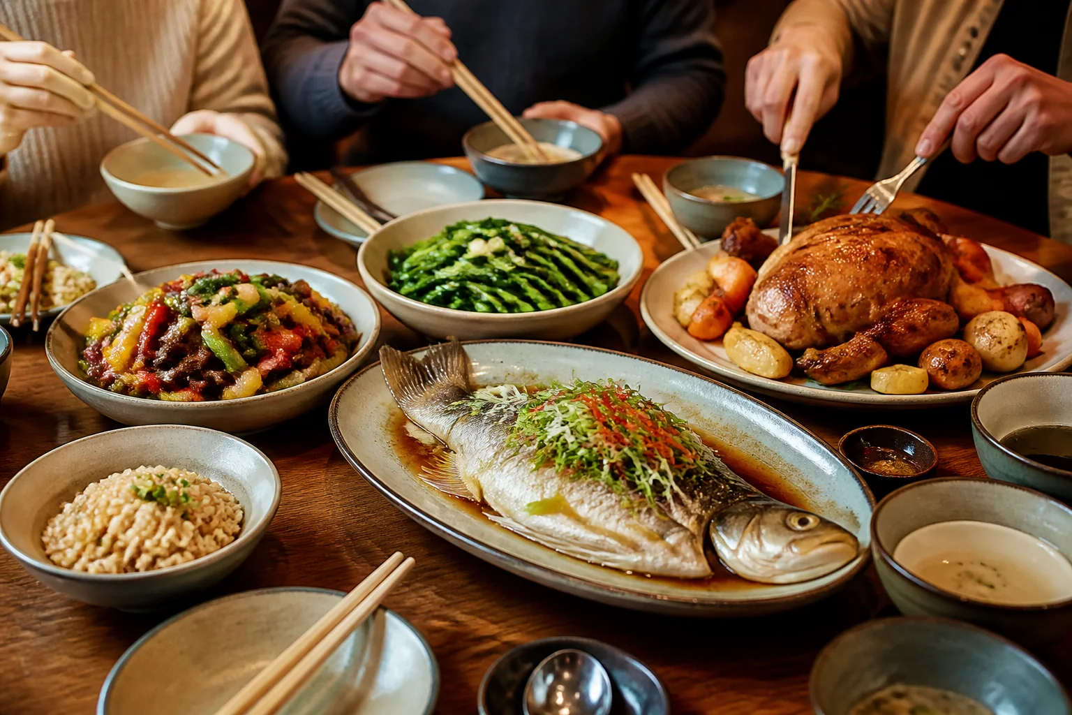 Representative Western & Chinese Meals