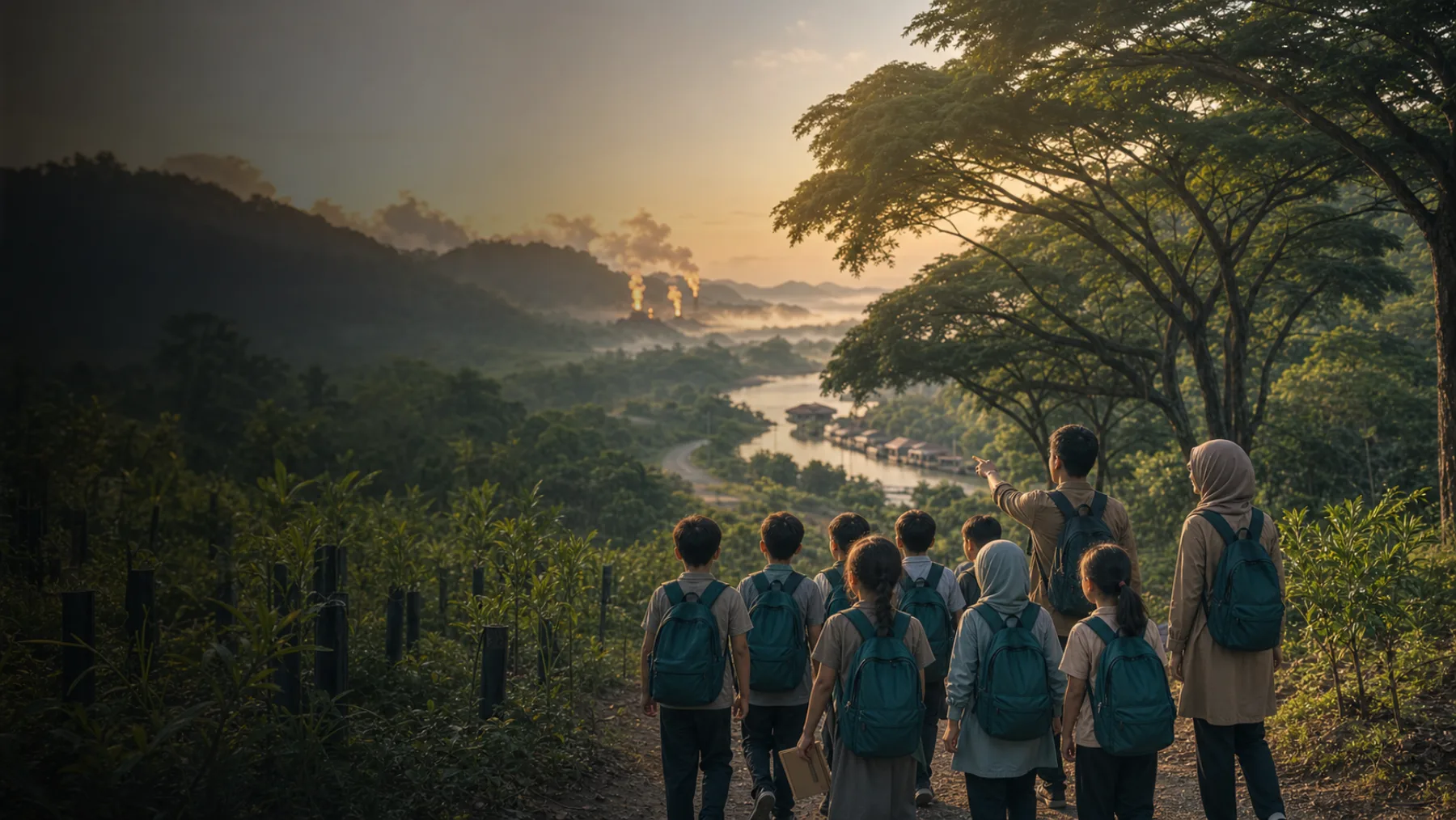 Malaysian primary school graduation learning journey through Perak