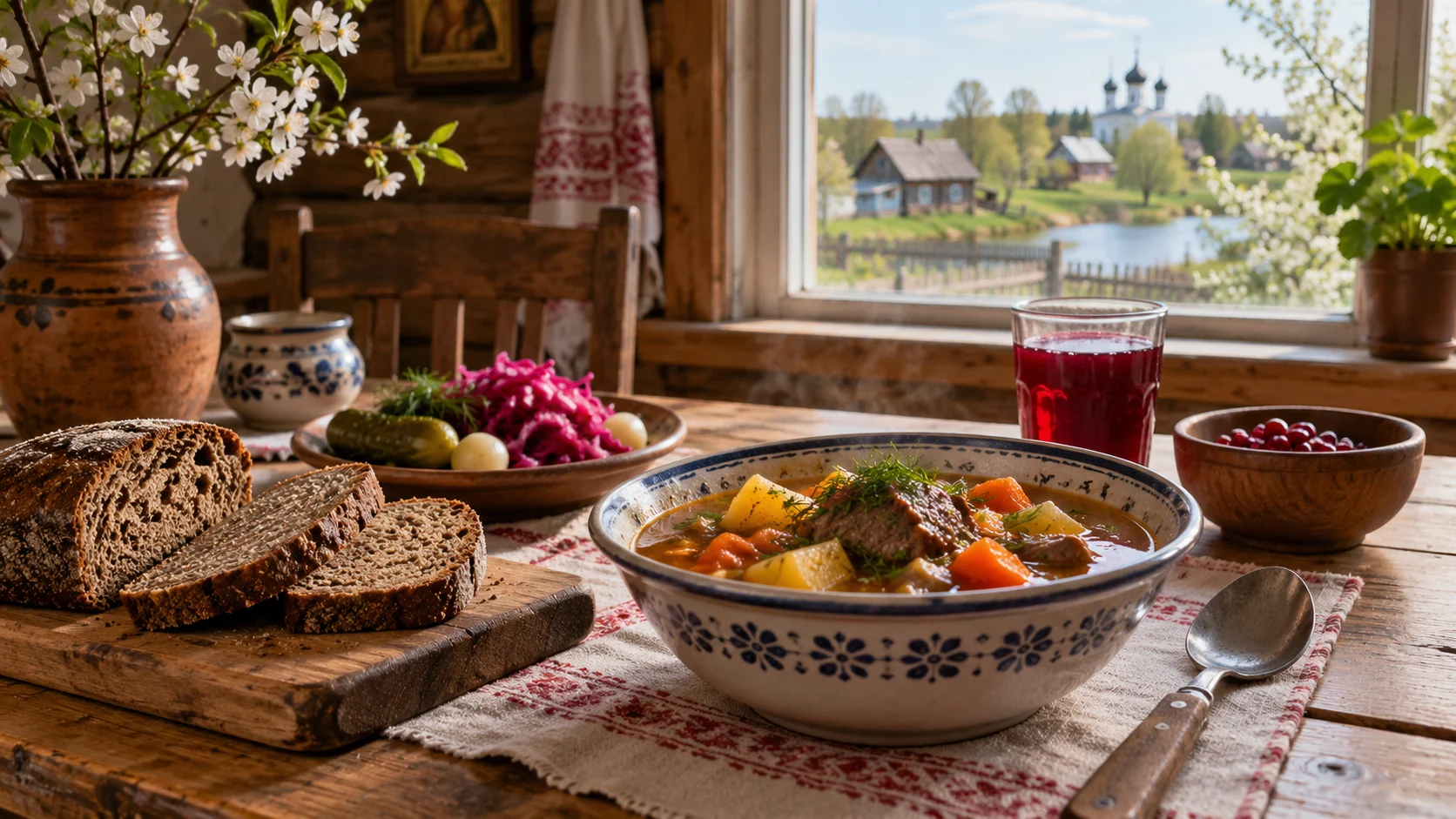 A village lunch