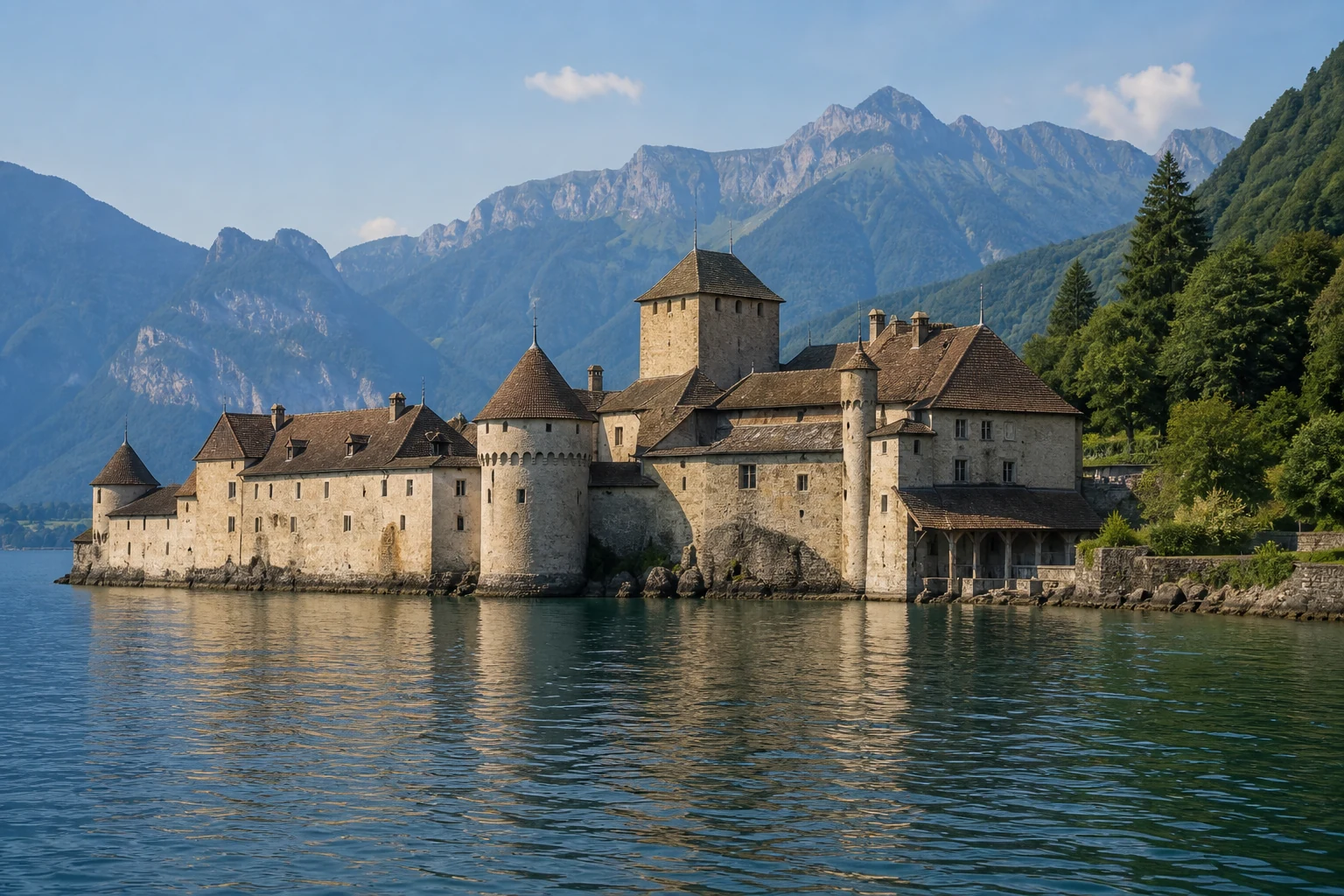 Leysin → Château-d’Oex → Montreux → Vevey → Lausanne → Geneva/Annemasse