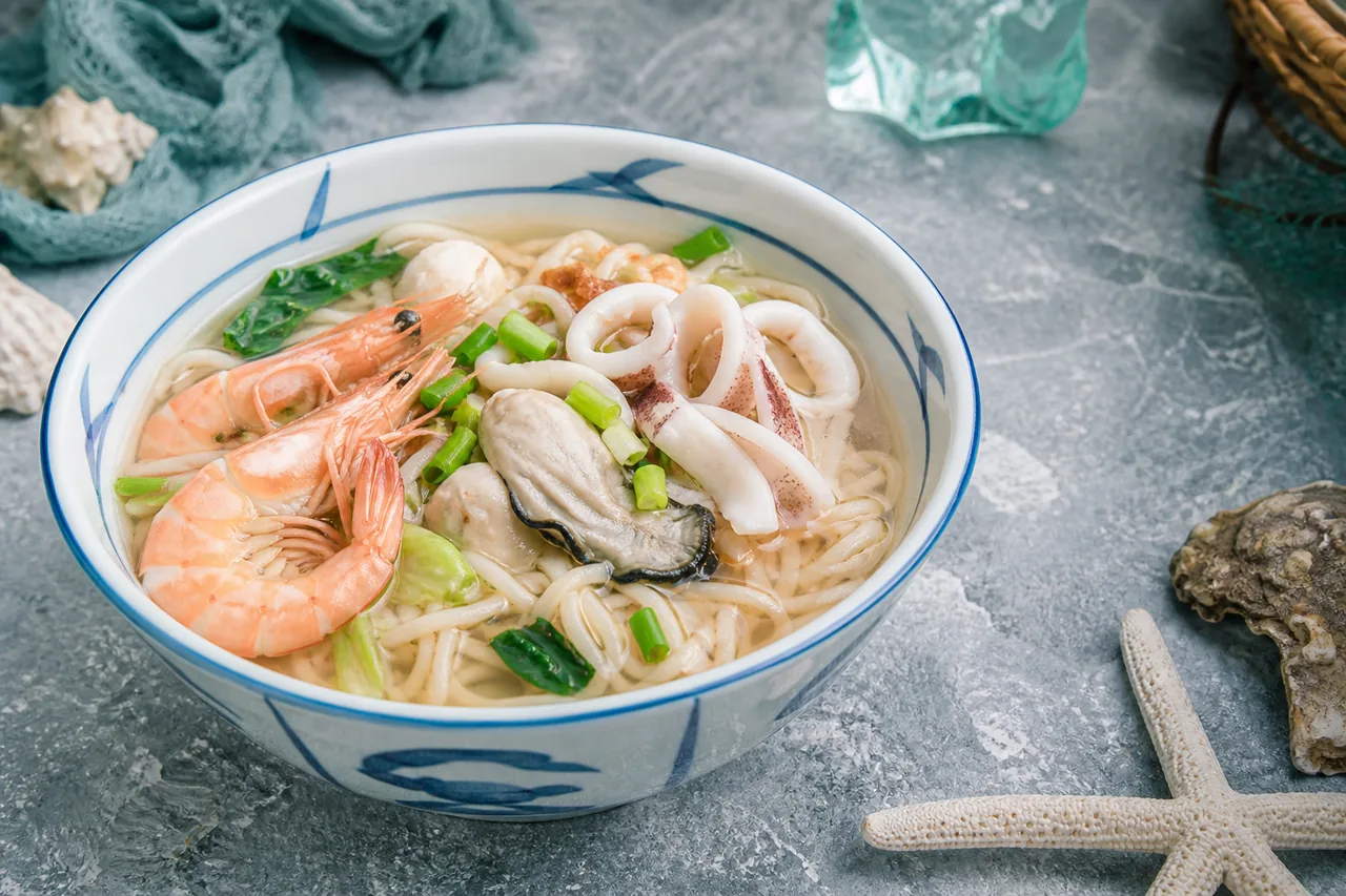 厦门海鲜面 Xiamen seafood noodles