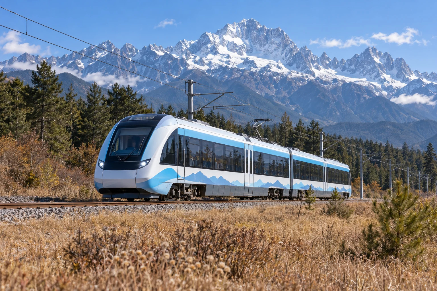Lijiang Snow Mountain sightseeing train