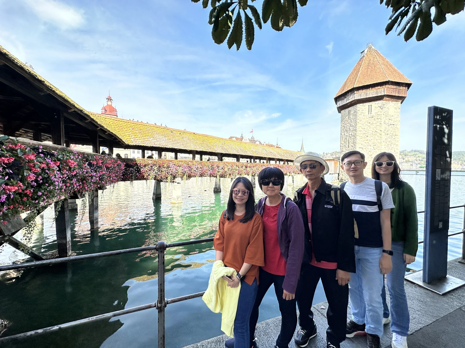 Travellers enjoying Lucerne in Switzerland