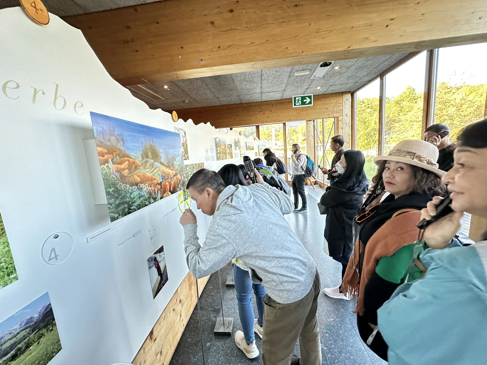 Travellers sharing a local food experience in Switzerland