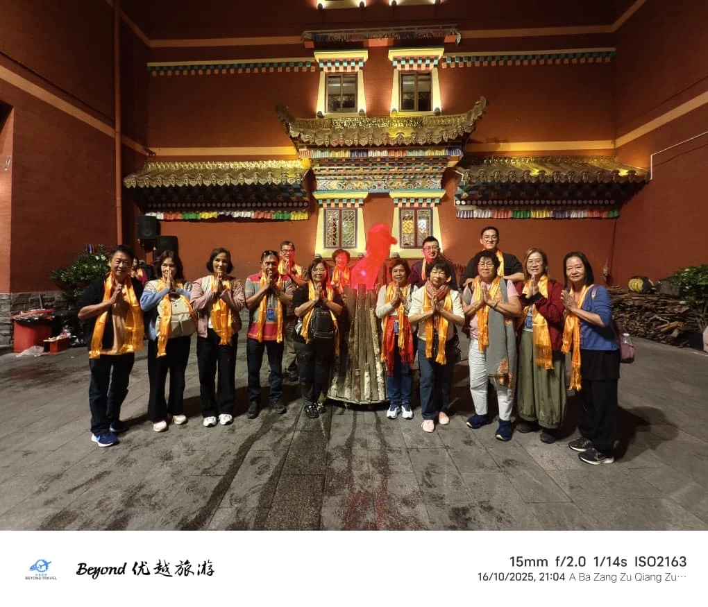 Travellers sharing a cultural experience
