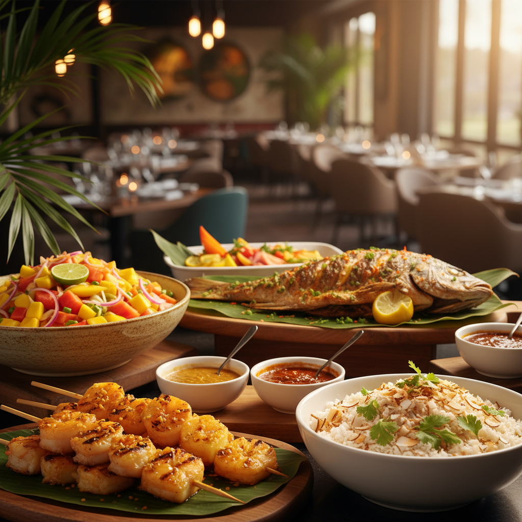 海岛风格自助餐