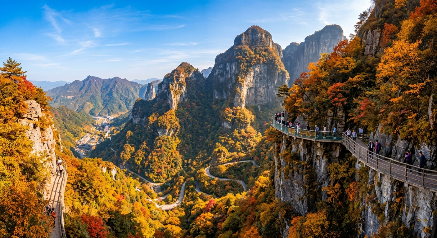 芙蓉镇 → 张家界 · 天门山