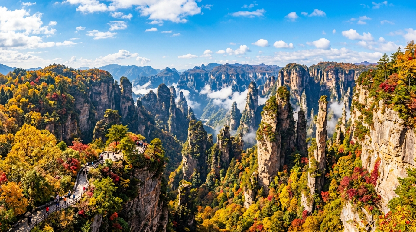 张家界石英砂岩峰林