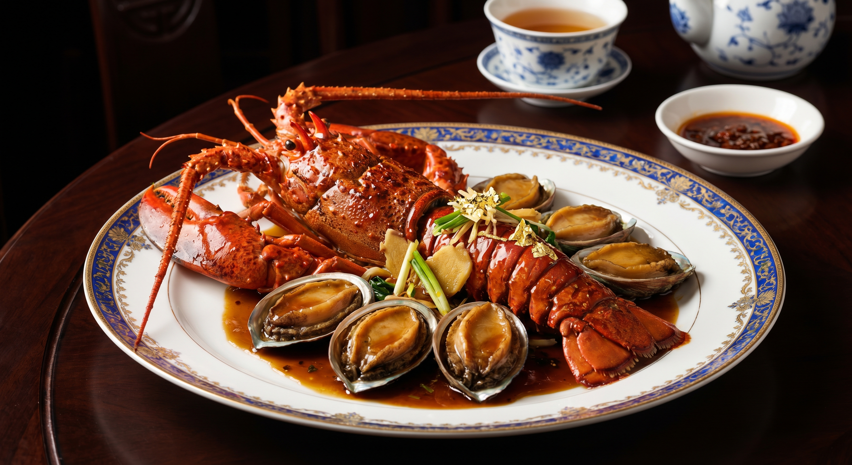 波士顿龙虾+鲍鱼