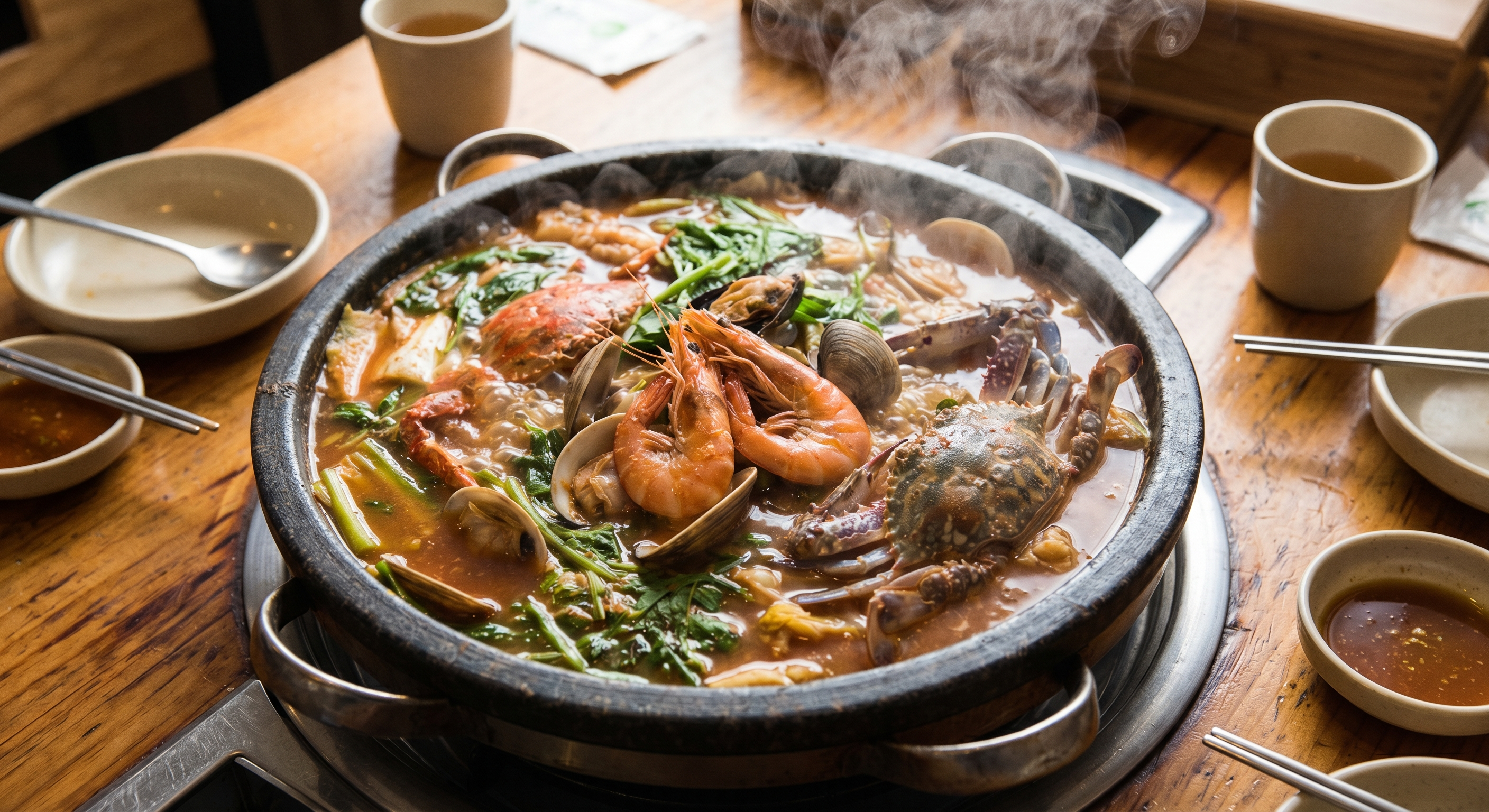 海鲜蒸锅