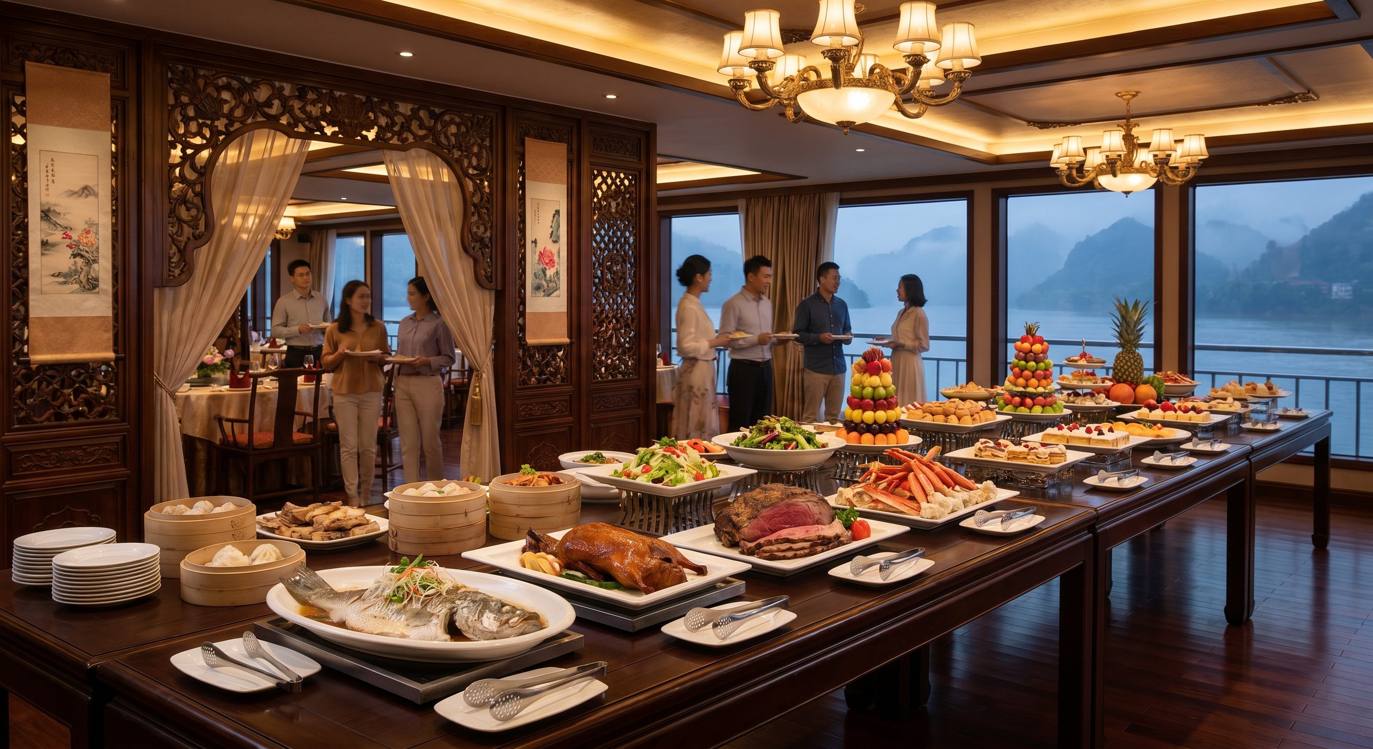 游轮自助餐